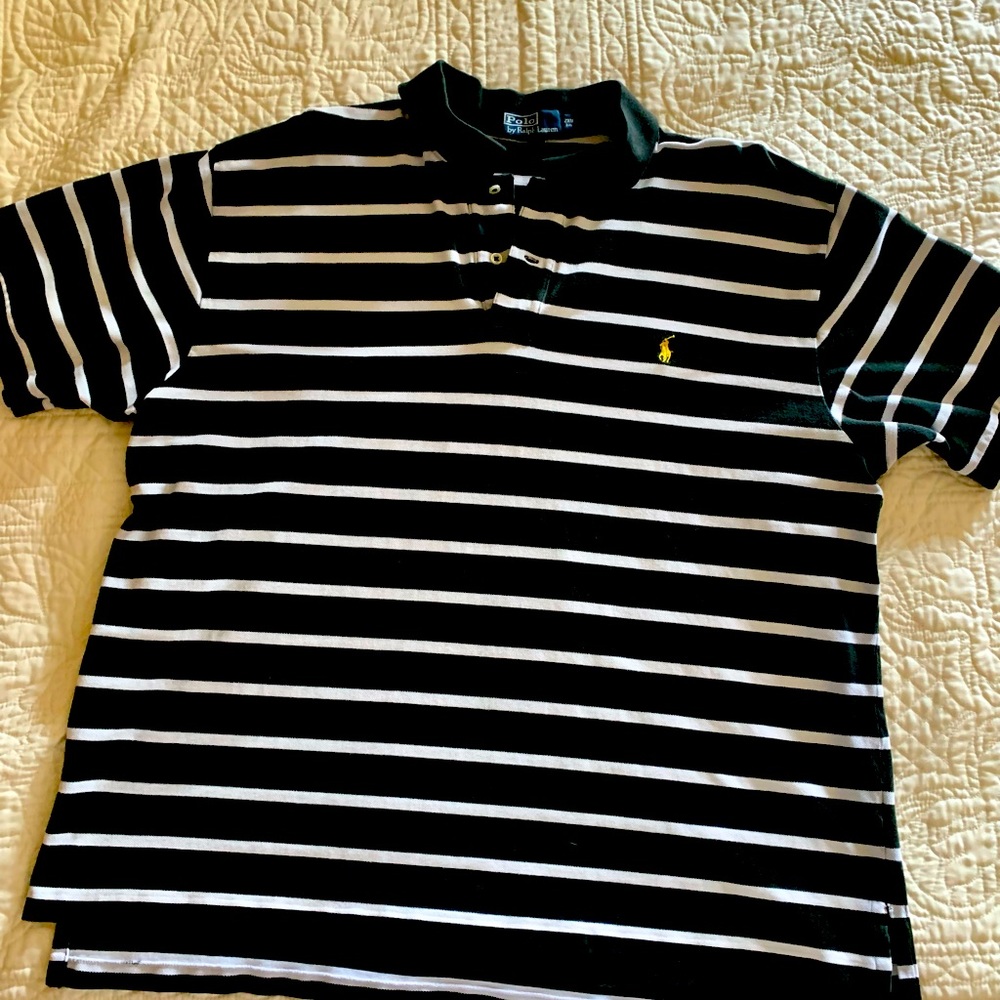 Men’s Navy & White Polo Shirt
